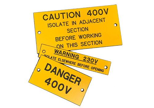 Engraved Traffolyte Labels Engraved Traffolyte Labels