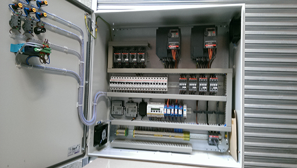 chiller panel with inverter evap. fans