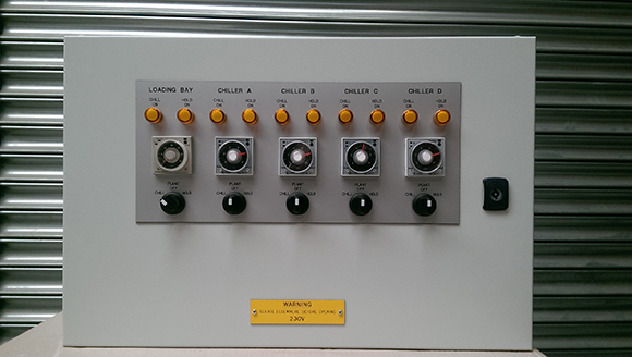 remote chill/hold panel for multiple chillers